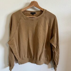 J. Crew Relaxed Camel Crewneck Sweatshirt